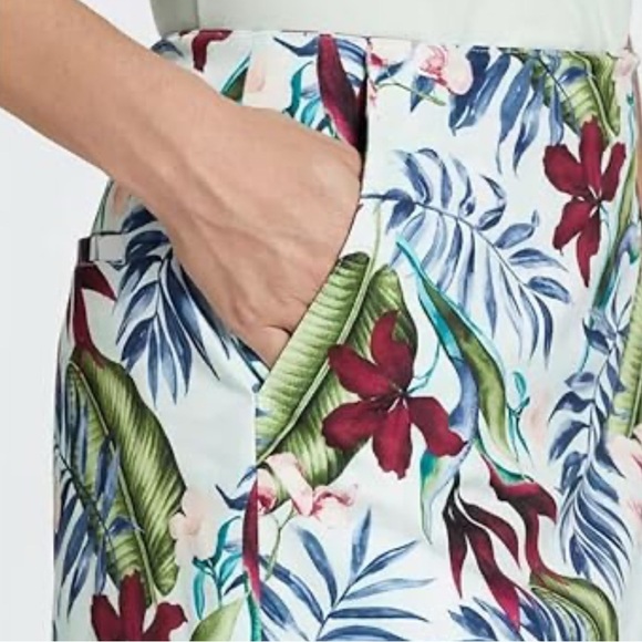 NWT Lady Hagen Small 2 16" Side Pleat Golf Tennis Skort Floral Athletic Skirt - Picture 4 of 11